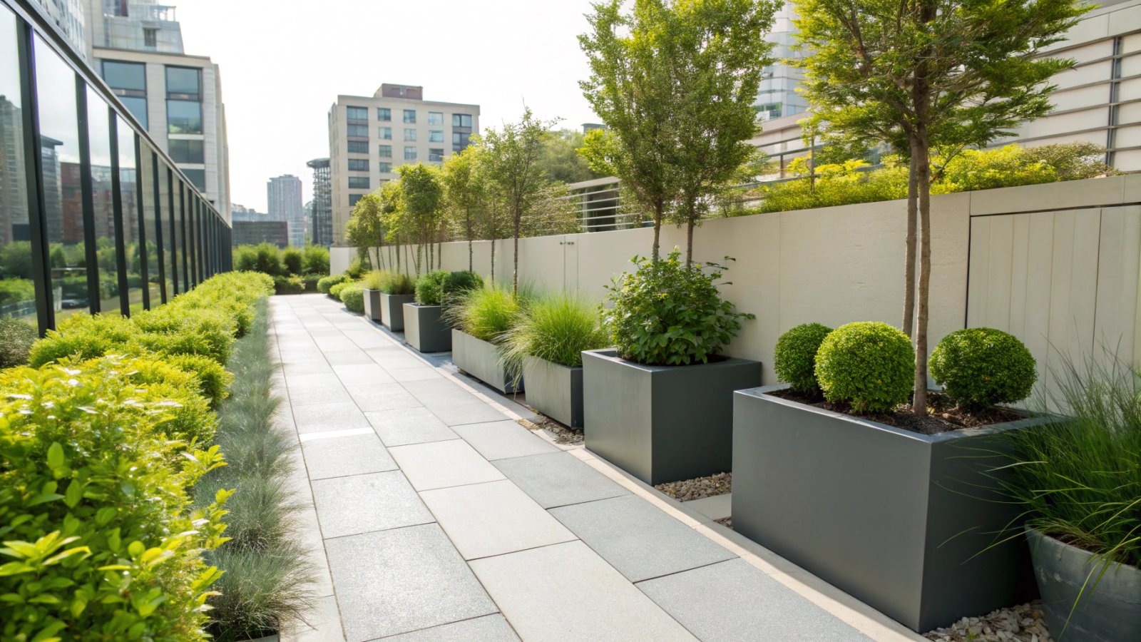 Optimized backyard living space with vertical gardening and smart storage